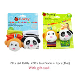 Cute Stuffed Animals Baby Rattle Socks