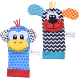 Cute Stuffed Animals Baby Rattle Socks