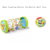 Inflatable Baby Crawling Roller Toy With Rattle And Ball