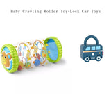 Inflatable Baby Crawling Roller Toy With Rattle And Ball